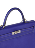 Kelly 35 Retourne In Epsom Bleu Electrique & Mykonos, other view